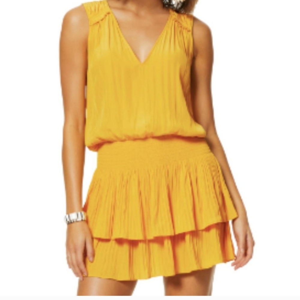 NWT Ramy Brook Laura Radiant Yellow Mini Dress